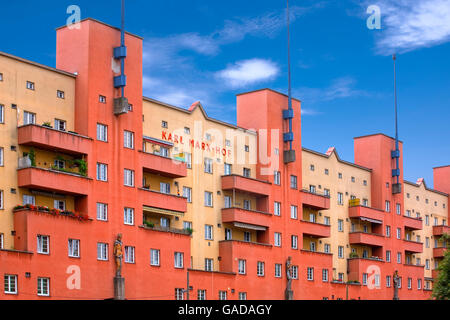 Karl-Marx-Hof-Gebäude in Wien Stockfoto