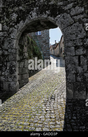 Europa, Portugal, Monsanto - gestimmt, "die meisten portugiesische Dorf in Portugal" von den Portugiesen - Gateway ins Dorf Stockfoto