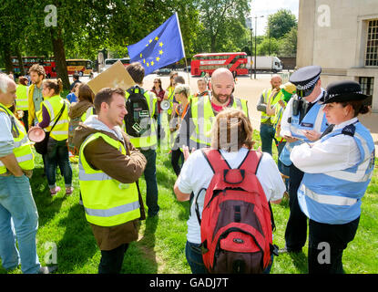 London, UK, 2. Juli 2016: März für Europa Demonstration Stockfoto