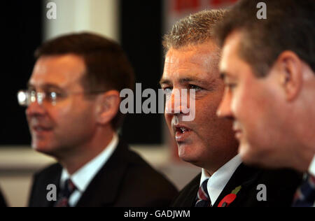 Rugby-Union - Wales-Pressekonferenz - Millennium Stadium Stockfoto