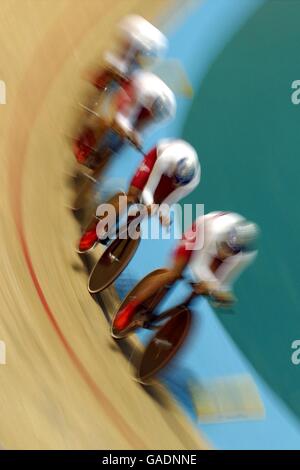 Commonwealth Games - Manchester 2002 - Radfahren - Männer 4000m Mannschaftsverfolgung Stockfoto