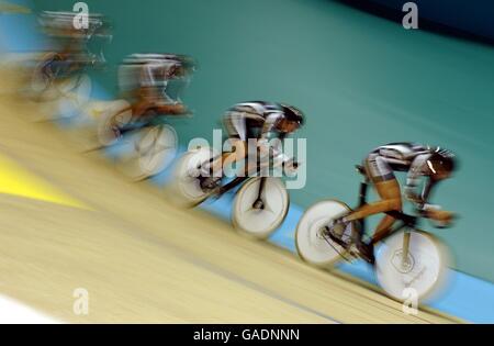 Commonwealth Games - Manchester 2002 - Radfahren - Männer 4000m Mannschaftsverfolgung Stockfoto