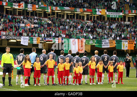 Fußball - Europameisterschaft 2008-Qualifikation - Gruppe D - Wales / Irland - Millennium Stadium Stockfoto