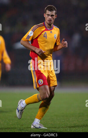 Fußball - UEFA-Europameisterschaft 2008 Qualifikation - Gruppe G - Rumänien - Albanien - Lia Manoliu. Gabriel Sebastian Tamas, Rumänien Stockfoto