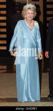 Camilla HRH die Herzogin von Cornwall beim Queens Bankett für die Commonwealths Regierungschefs in Kampala, Uganda. Stockfoto