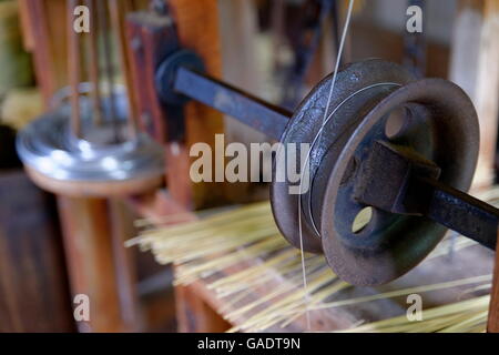 Besen Maschine - Draht-Walze Stockfoto