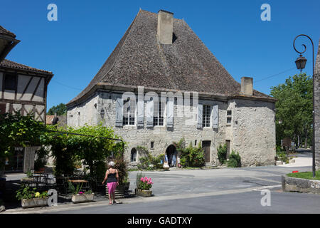 Frankreich, Dordogne, Issigeac, mittelalterliches Dorf, Maison des Dimes Stockfoto