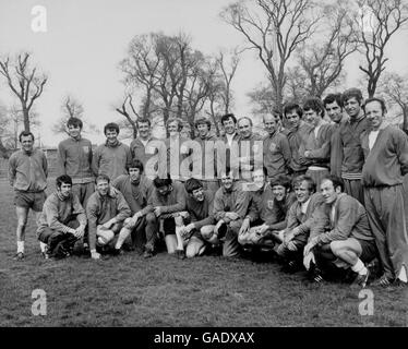 Fußballtraining - World Cup Mexiko 70 - England Stockfoto