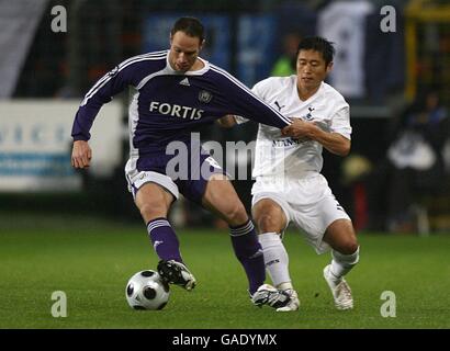 Fußball - UEFA-Cup - Gruppe G - Anderlecht V Tottenham Hotspur - konstanter Vanden Stockstadion Stockfoto