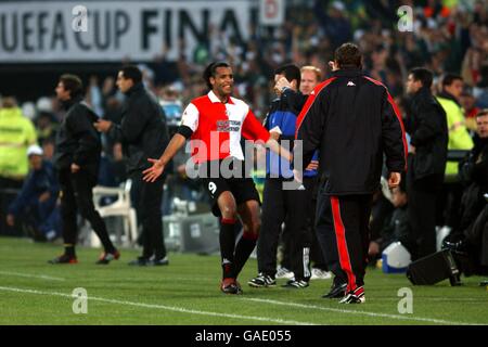 Fußball - UEFA-Cup - Finale - Feyenoord V Borussia Dortmund Stockfoto