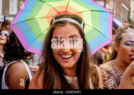 Bild aus der Londoner 2016 Gay Pride. Stockfoto