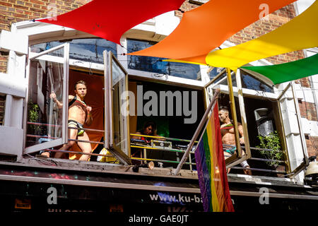 Bild aus der Londoner 2016 Gay Pride. Stockfoto