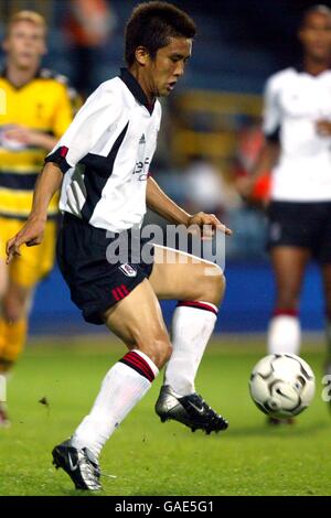 Fußball - UEFA Intertoto Cup - Halbfinale - Erstes Bein - Fulham gegen Sochaux. Fulham's Junichi Inamoto Stockfoto