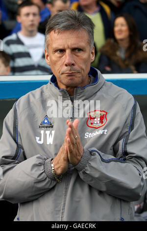 Fußball - Coca-Cola Football League One - Carlisle United / Leeds United - Brunton Park. John ward, Manager von Carlisle United Stockfoto