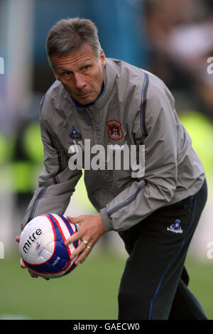 Fußball - Coca-Cola Football League One - Carlisle United / Leeds United - Brunton Park. John ward, Manager von Carlisle United Stockfoto