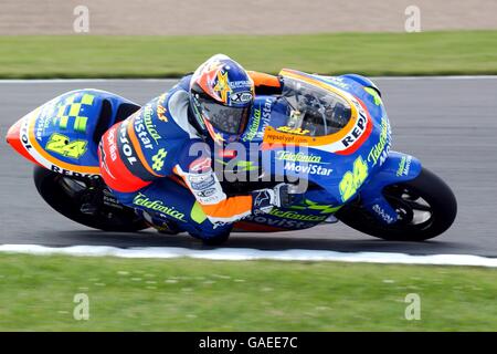 Motorradfahren - Cinzano Grand Prix von Großbritannien - Moto GP. Toni Elias während des Qualifyings für das 250ccm-Rennen Stockfoto