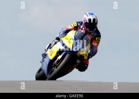 Motorradfahren - Cinzano Grand Prix von Großbritannien - Moto GP. Naoki Matsudo beim Training für das 250 ccm Rennen Stockfoto