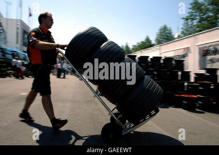 Formel 1 Motoracing - französischen Grand-Prix - Qualifikation Stockfoto