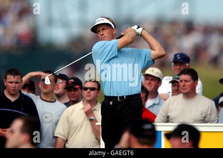 Golf - die 131. Open Golf Championship - Muirfield - vierte Runde. Der australische Stuart Appleby zieht am 15. Ab Stockfoto