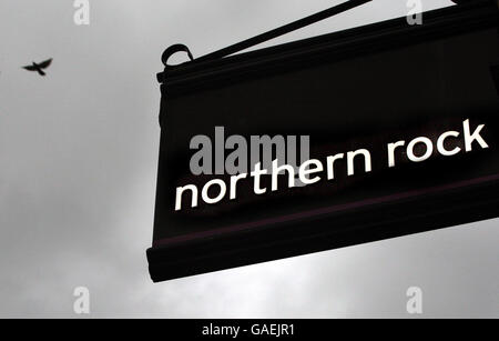 Northern Rock-Pläne "unter Wert" Stockfoto