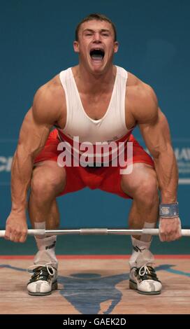 Manchester 2002 - Commonwealth Games - Gewichtheben - Männer bis 94 kg Stockfoto