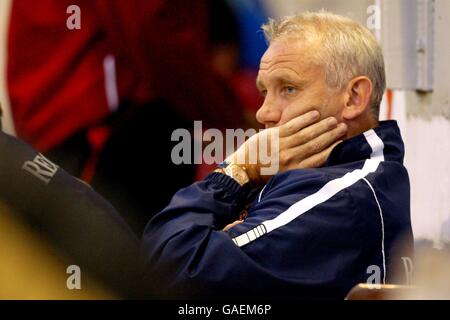 Fußball - freundlich - KAA Gent gegen Sunderland. Sunderlands Manager Peter Reid sieht niedergeschlagen aus, als seine Seite gegen KAA Gent verliert Stockfoto