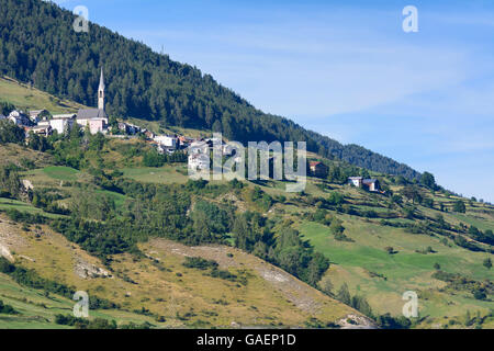 Sent Ansicht geschickt Schweiz Graubünden, Graubünden Unterengadin, Unterengadin Stockfoto