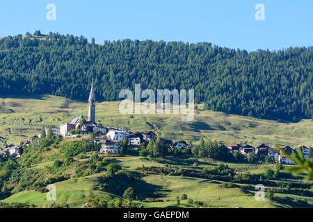 Sent Ansicht geschickt Schweiz Graubünden, Graubünden Unterengadin, Unterengadin Stockfoto