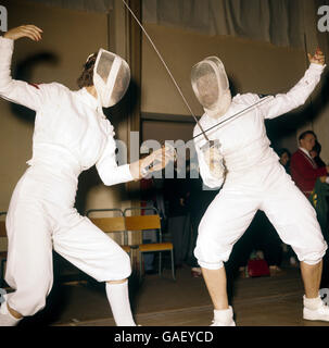 1958 British Empire and Commonwealth Games - Fechten - Cardiff Stockfoto