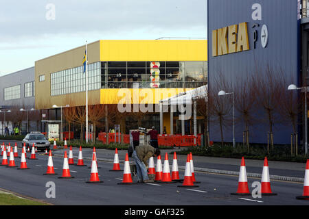 IKEA wird in Belfast eröffnet. Der neue IKEA Store in Belfast, Nordirland. Stockfoto