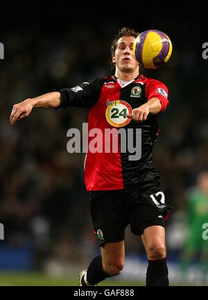 Fußball - Barclays Premier League - Manchester City / Blackburn Rovers - City of Manchester Stadium. Morten Gamst Pedersen, Blackburn Rovers Stockfoto