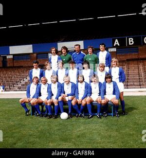 Teamgruppe von Birmingham City: (Back Row, l-r) Bob Hatton, Dave Latchford, Manager Freddie Goodwin, Paul Cooper, Stan Harland; (mittlere Reihe, l-r) Roger Hynd, Jim Calderwood, Gary Pendrey, Malcolm Page, Alan Campbell, ?, Kenny Burns; (Vorderer Reihe, l-r) Gordon Taylor, Tony Want, Ray Martin, John Roberts, Bob Latchford, Trevor Francis, Bobby Hope Stockfoto