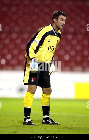 Fußball - Worthington Cup - erste Runde - Nottingham Forest / Kidderminster Harriers. Stuart Brock, Torhüter von Kidderminster Harriers Stockfoto