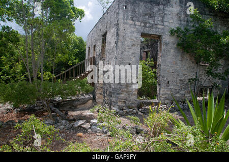 Die massive Gründe die Wade grün-Plantage auf North Caicos bietet interessante Ruinen aus den 1700er Jahren wie das große Haus. Stockfoto
