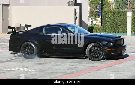 Enthüllung des neuen Kitt Car für eine aktualisierte Version von Night Rider in den NBC Studios in Burbank, Los Angeles. Stockfoto