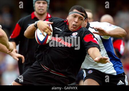 Rugby-Union - Zürich Premiership - Sarazenen V Bad Stockfoto