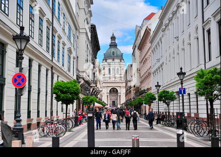 BUDAPEST, Ungarn - 16.Mai: Blick auf die St.-Stephans Basilika in Budapest am 16. Mai 2016. Budapest es die Hauptstadt und größte Stockfoto