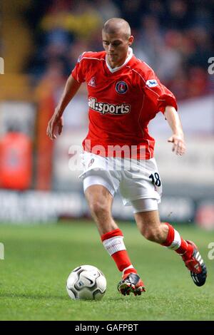 Fußball - Worthington Cup - zweite Runde - Charlton Athletic gegen Oxford United. Paul Konchesky, Charlton Athletic Stockfoto