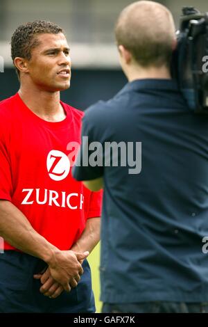 Rugby Union - Zurich Premiership - Media Tag - Verkauf. Aktion vom Tag der Zürcher Premiership Media Stockfoto