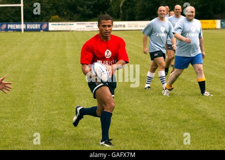 Rugby Union - Zurich Premiership - Media Tag - Verkauf. Aktion vom Tag der Zürcher Premiership Media Stockfoto