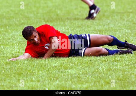 Rugby Union - Zurich Premiership - Media Tag - Verkauf. Aktion vom Tag der Zürcher Premiership Media Stockfoto