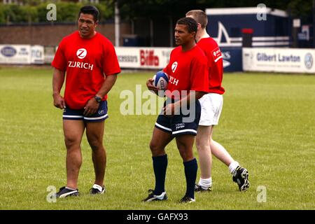 Rugby Union - Zurich Premiership - Media Tag - Verkauf. Aktion vom Tag der Zürcher Premiership Media Stockfoto