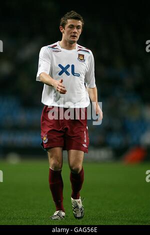 Fußball - FA Cup - Dritte Runde Replay - Manchester City / West Ham United - City of Manchester Stadium. George McCartney, West Ham United Stockfoto