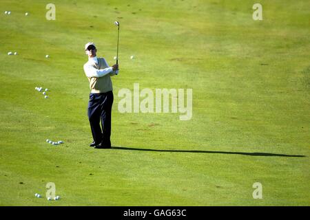 Golf - der 34. Ryder Cup - der Belfry - üben. David Duval aus den USA während des Trainings Stockfoto