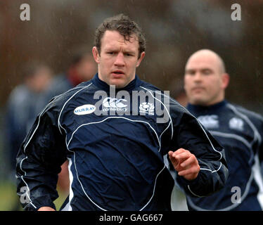 Rugby-Union - Schottland Trainingseinheit - Murrayfield Stockfoto