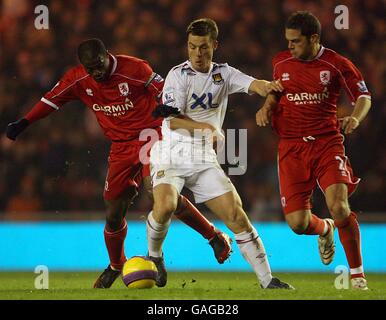 Fußball - Barclays Premier League - Middlesbrough V West Ham United - Riverside Stadium Stockfoto