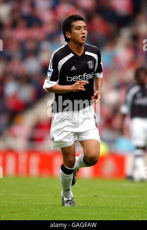 Fußball - FA Barclaycard Premiership - Sunderland gegen Fulham. Junichi Inamoto, Fulham Stockfoto