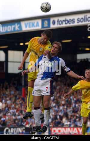 Fußball - FA Barclaycard Premiership - Blackburn Rovers V Leeds United Stockfoto