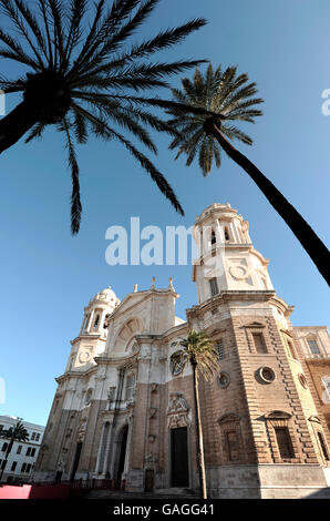 Cadiz Kathedrale, Cádiz, Andalusien, Spanien Stockfoto