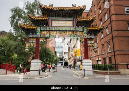 China Town in Faulkner Street, Manchester, UK Stockfoto